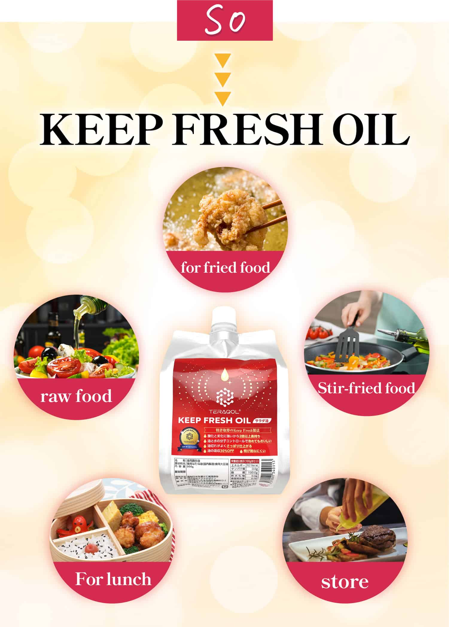 So KEEP FRESH OIL